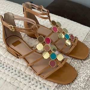 Louise et Cie embellished Elazer sandal, size 7